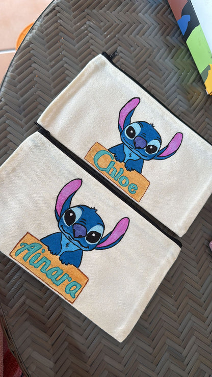 ✨ Estuche Stitch Personalizado Pintado a Mano ✨